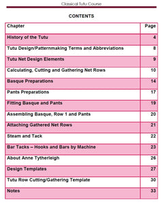Classical Tutu Course Book PDF Digital Download