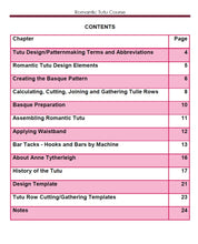 Romantic Tutu Course Book PDF Digital Download